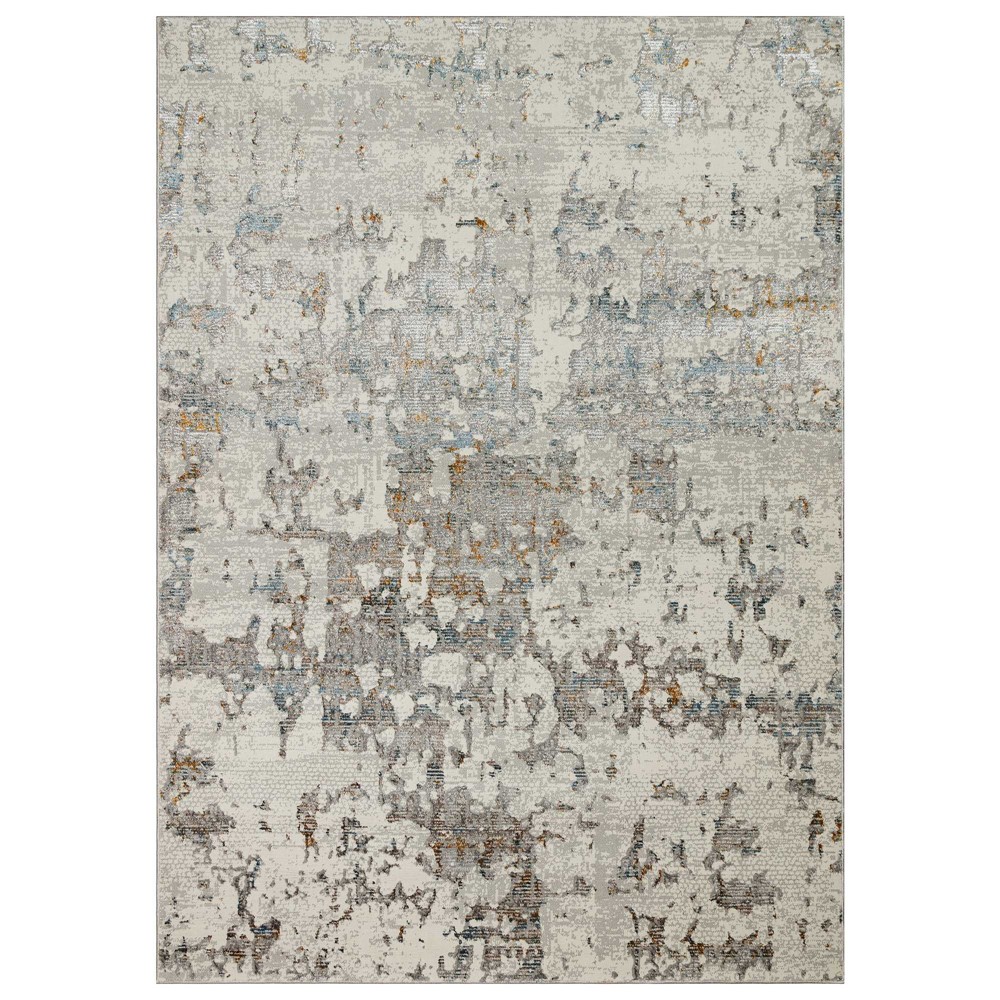 Dalia DAL13 Abstract Rugs in Ivory Multi